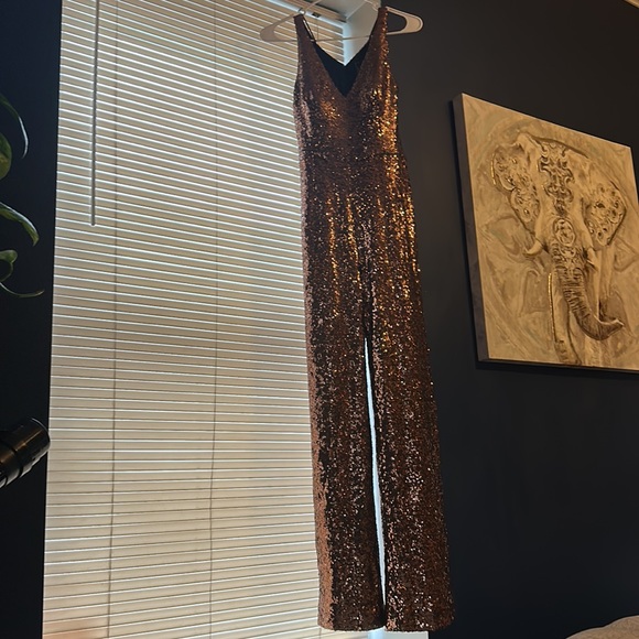 Sequined Pant Jumpsuit - Picture 2 of 4